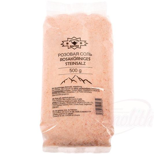 Sel gemme à grain rose, grain moyen