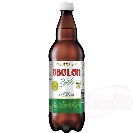 Пиво светлое пастеризованное "Оболонь", 4,5% алк.11GP