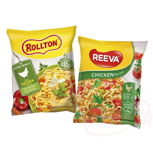 "Reeva" instant noodle dish with chicken flavor
