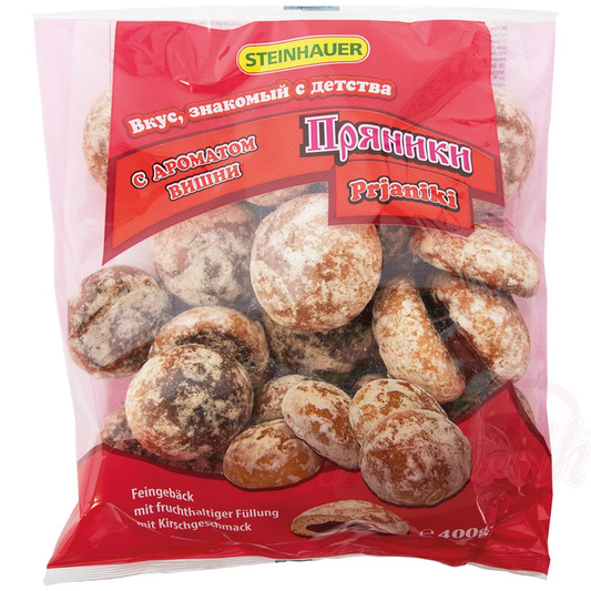 Biscuits fins fourrés aux fruits et au goût de cerise
