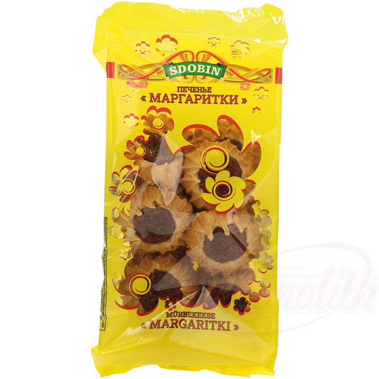 Biscuits sablés "Margaritki" avec garniture fruitée - goût cerise