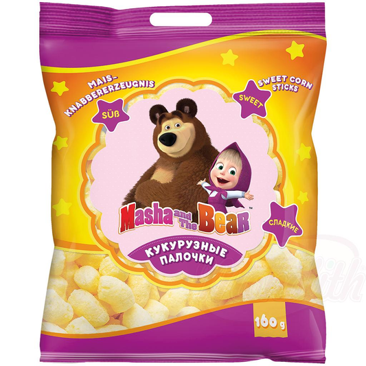 Produit à grignoter à base de maïs "Masha and the Bear".