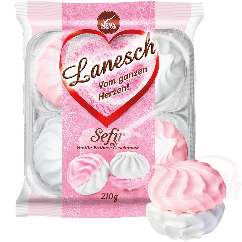 Sucre mousseux "Lanesch" au goût de vanille et de fraise