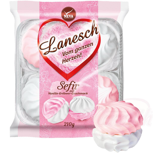Sucre mousseux "Lanesch" au goût de vanille et de fraise