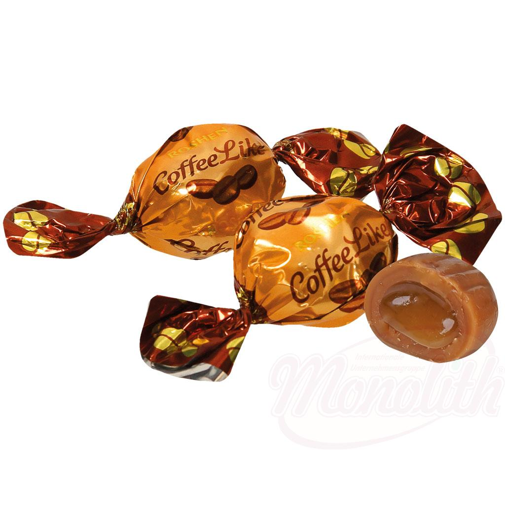 Caramels durs "CoffeeLike" fourrés (22%) au goût de lait et de café /lose