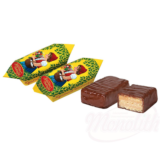Confiseries aux gaufrettes et arachides glaçage au cacao "Krasnaja shapochka"
