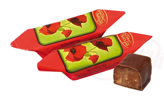 Confiserie "Krasnij mak" dans un glaçage gras au cacao /lose
