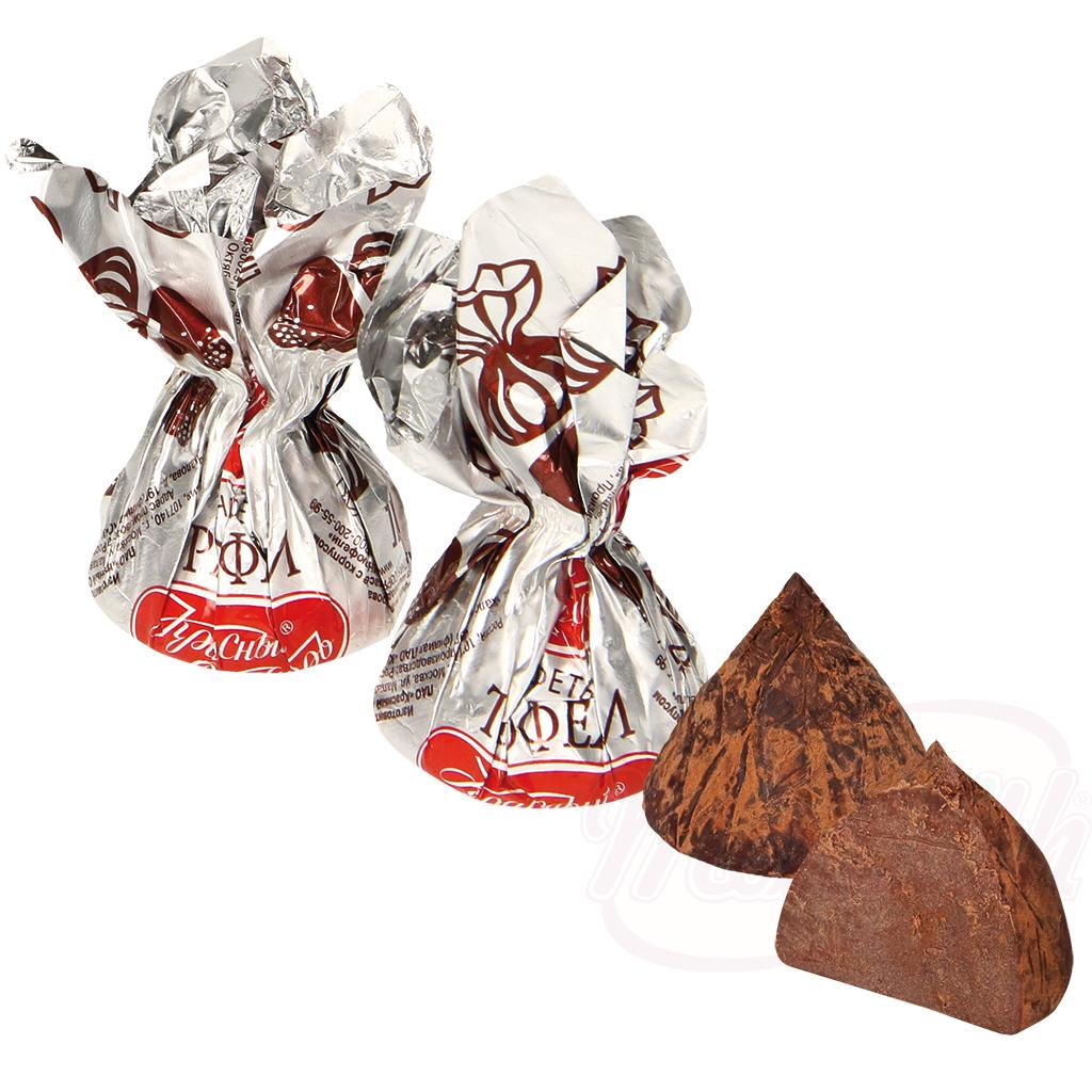 Chocolat praliné saupoudré de cacao