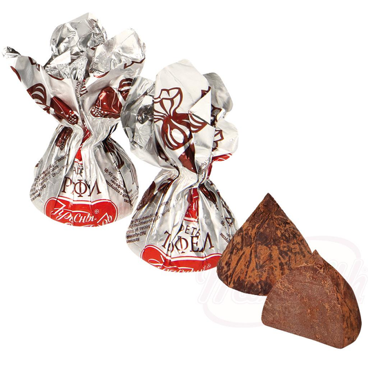 Chocolat praliné saupoudré de cacao