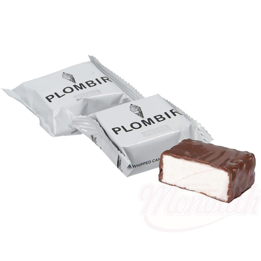 Confiseries aérées "Plombir" avec glaçage au cacao (25%)