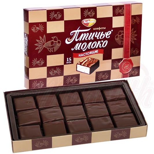 Confiserie à la guimauve, goût crème et vanille, glaçage au cacao