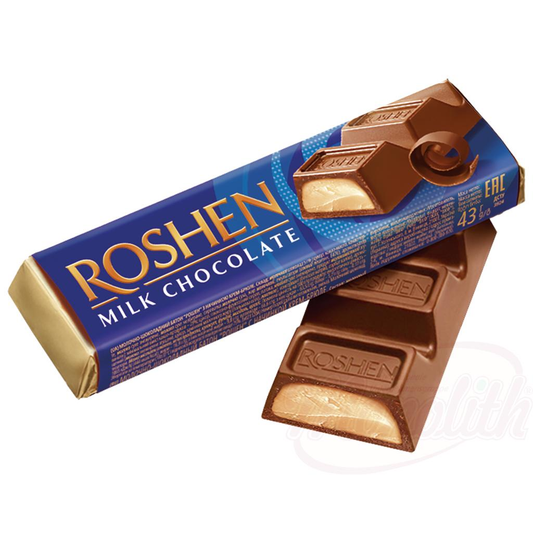 "Batonchik" Barre chocolatée au lait fourrée à la crème au goût crème brûlée (43 %)